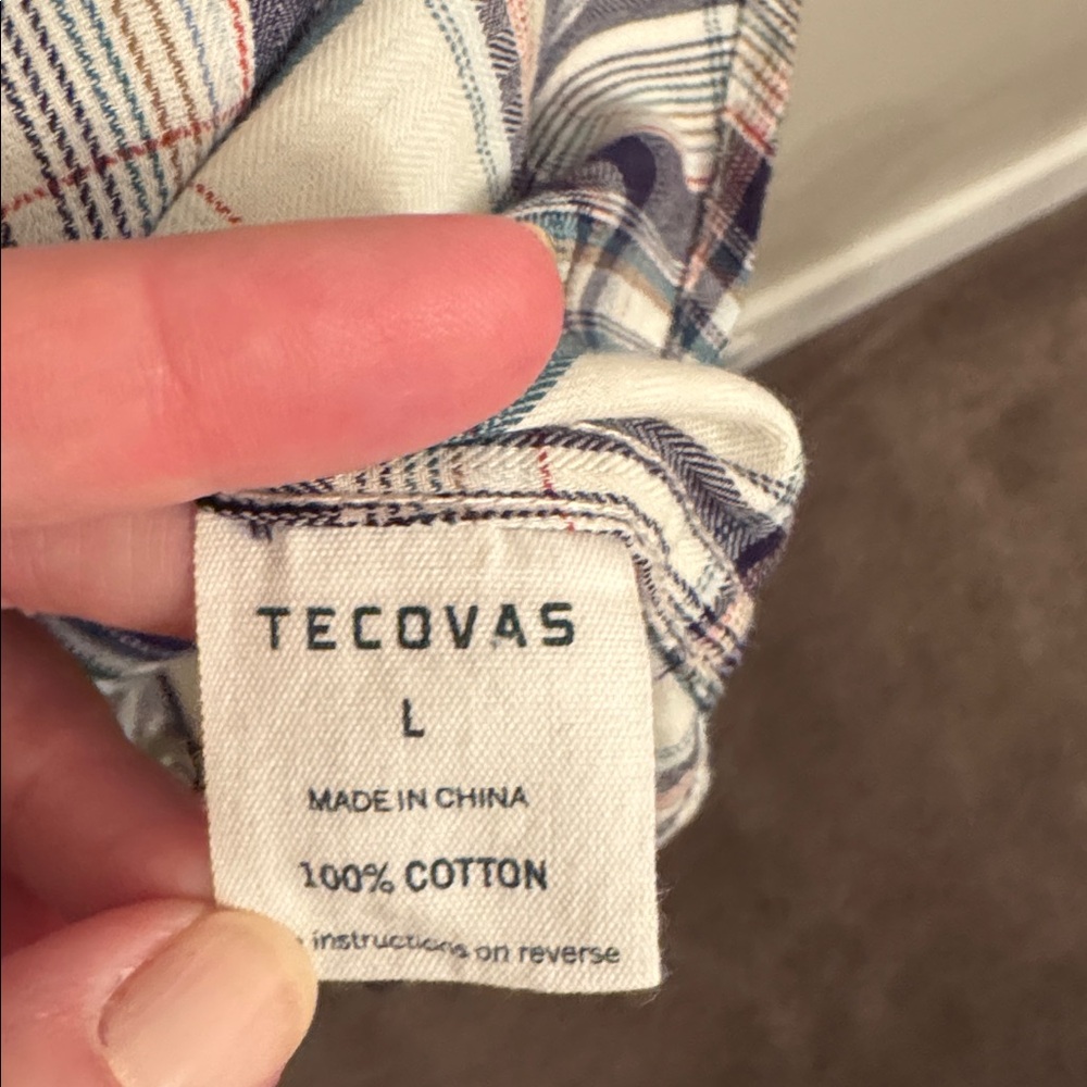 NWOT TECOVAS lightweight flannel - Picture 3 of 3